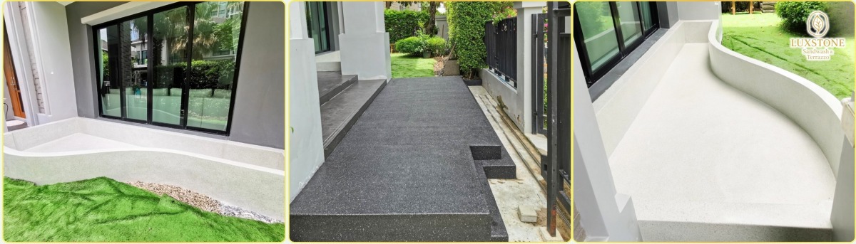 งานหินขัด เทอราโซ่ (Terrazzo)